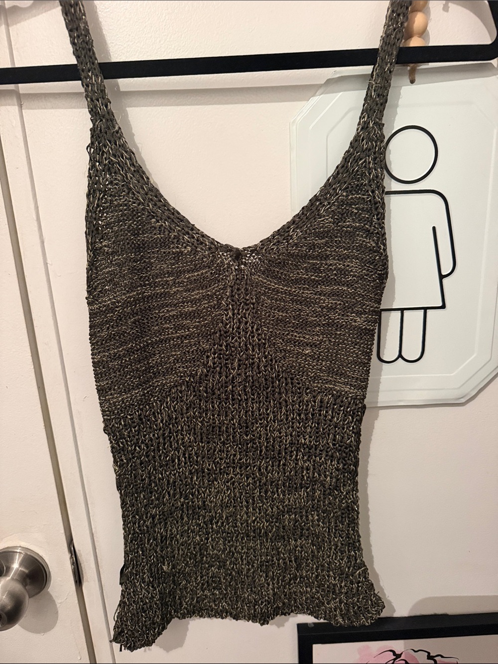 XOXO Bronze Metallic Knit Camisole